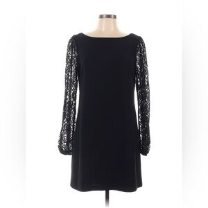 Women's White House Black Market Lace Sleeve Shift Dress Size 8